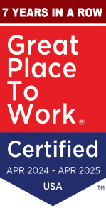 Great Place to Work 7 year badge